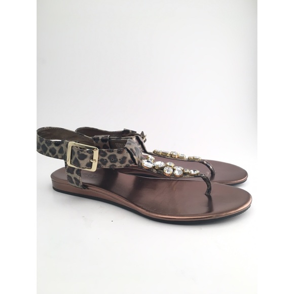 Guess Leopard & Jeweled Sandals ✨✨ - Picture 4 of 7